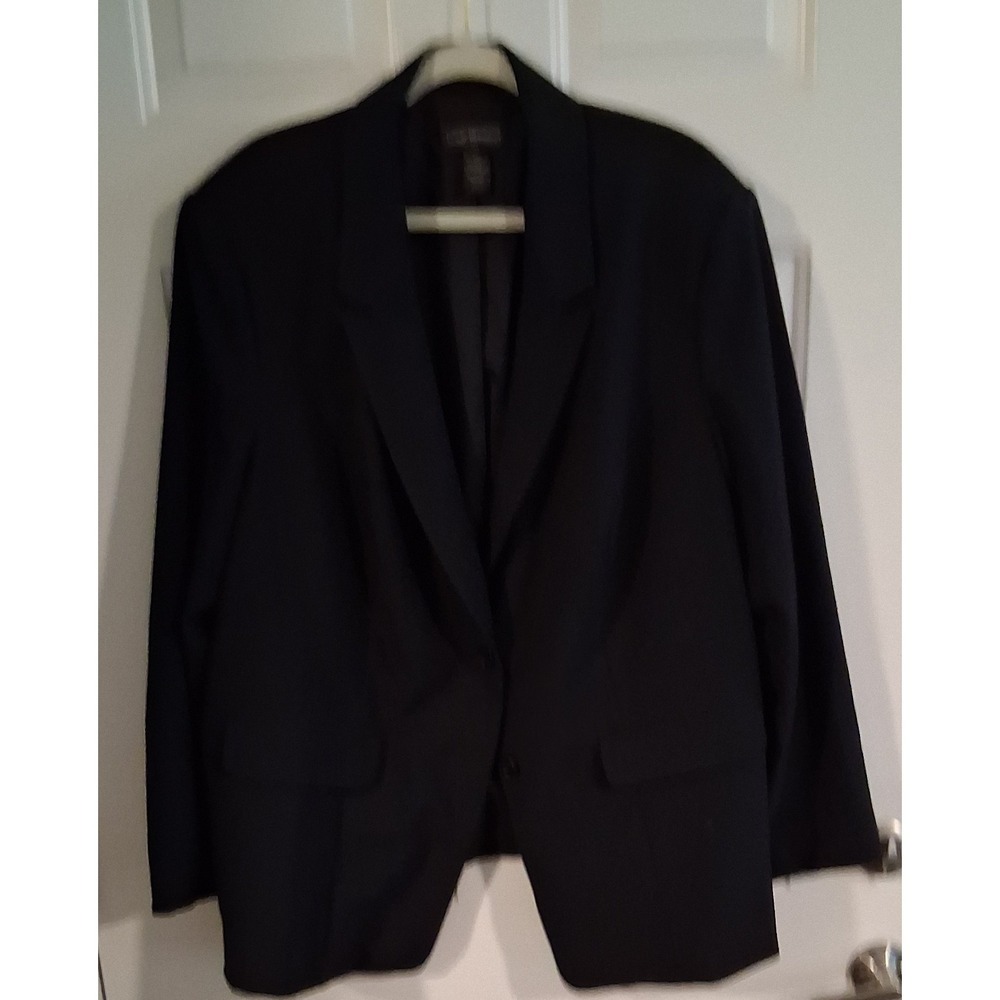 Lane Bryant Women's Black Sexy Stretch Bryant Blazer Single Button